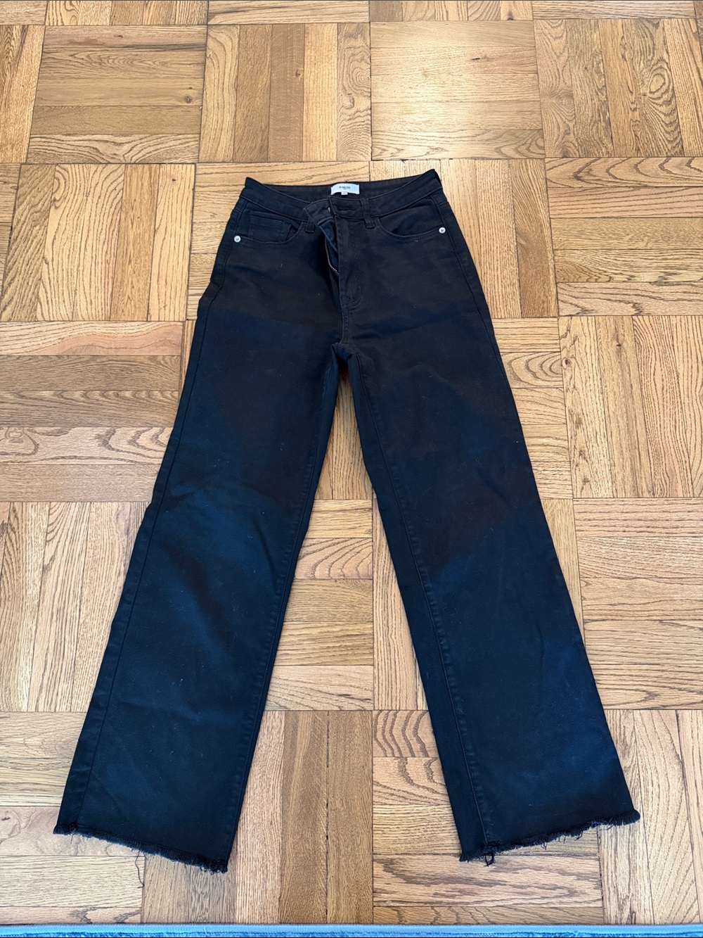 SUNCOO Black Wide Leg Pants